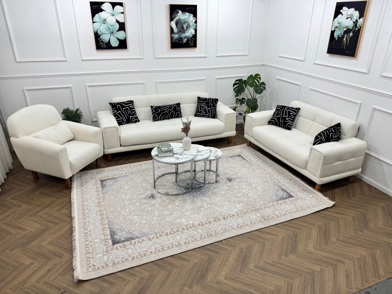 Flora Sofa Bed Set Teddy