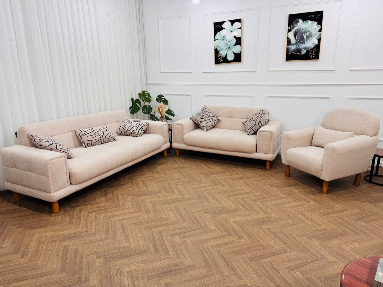 Flora Sofa Bed Set Teddy