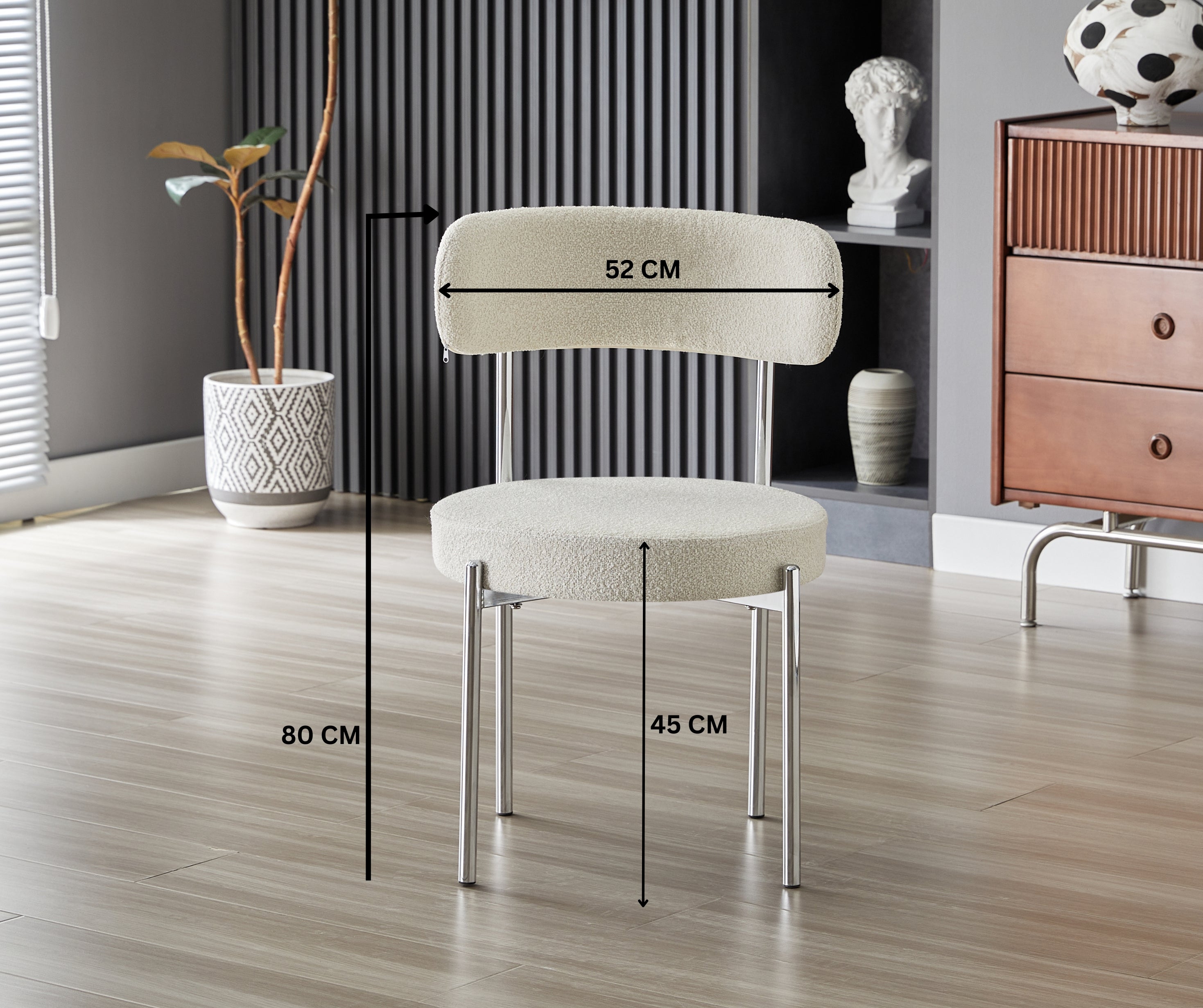 Luxe Dining Chair - Silver