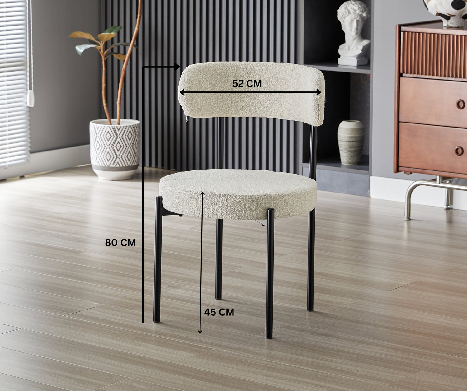 Luxe Dining Chair - Black