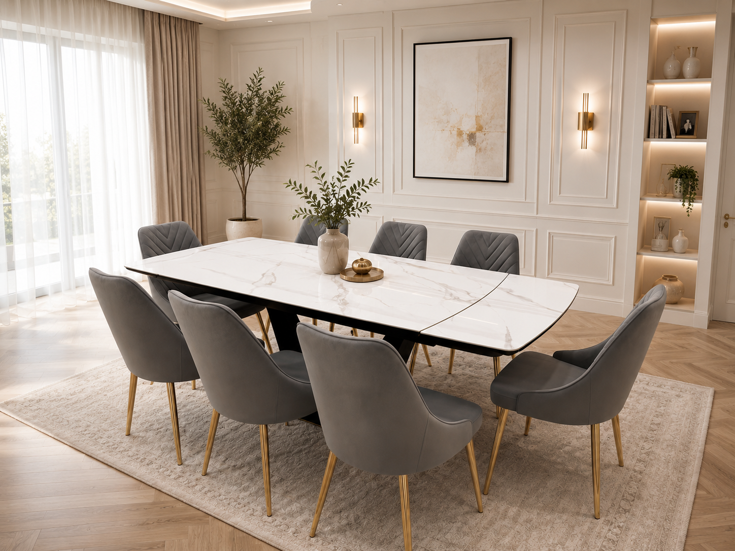 Paris Extend Dining Table Set