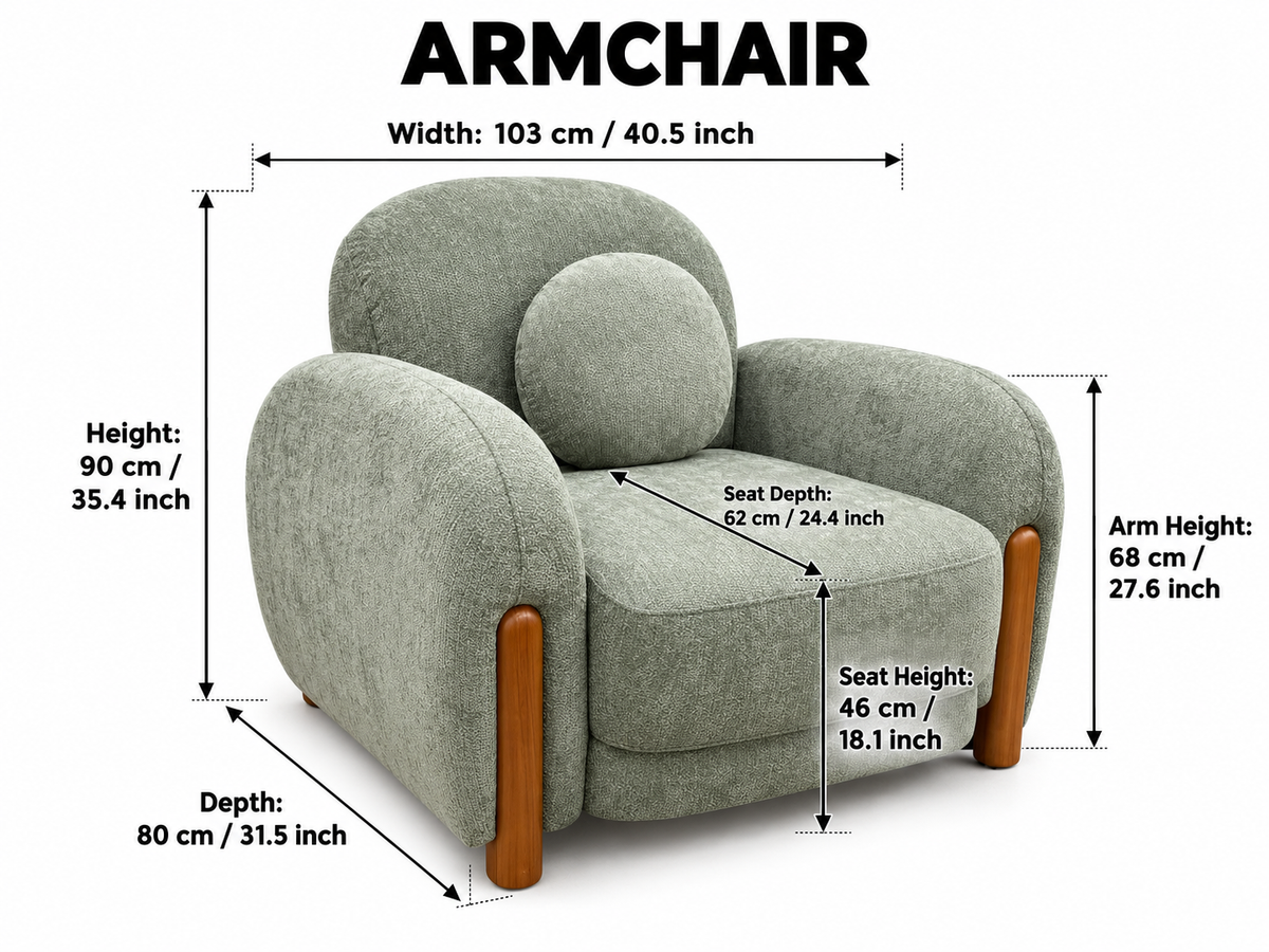 Daffodil Sofa Set – Modern 3+2+1 Living Room Sofa Collection