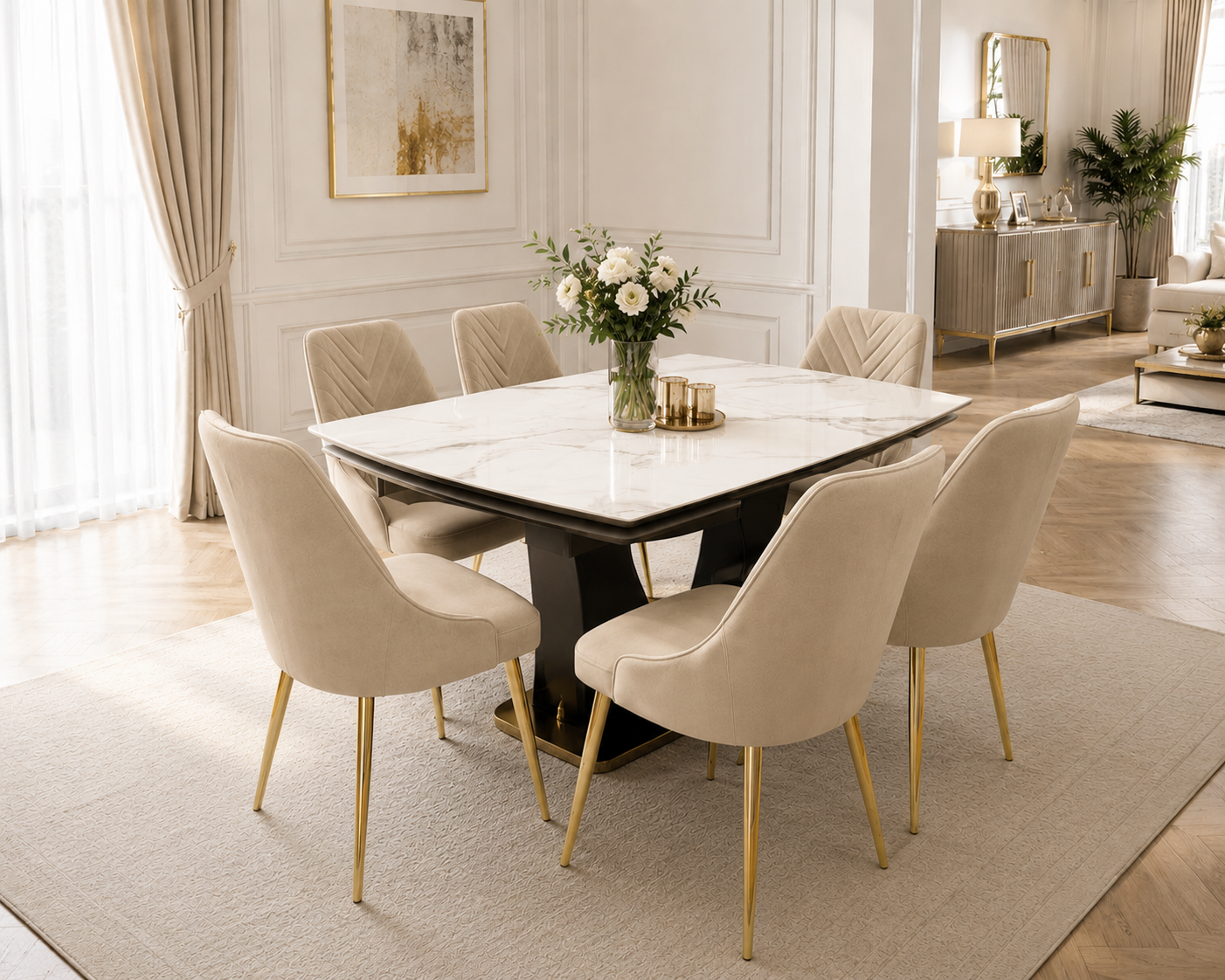 Paris Extend Dining Table Set