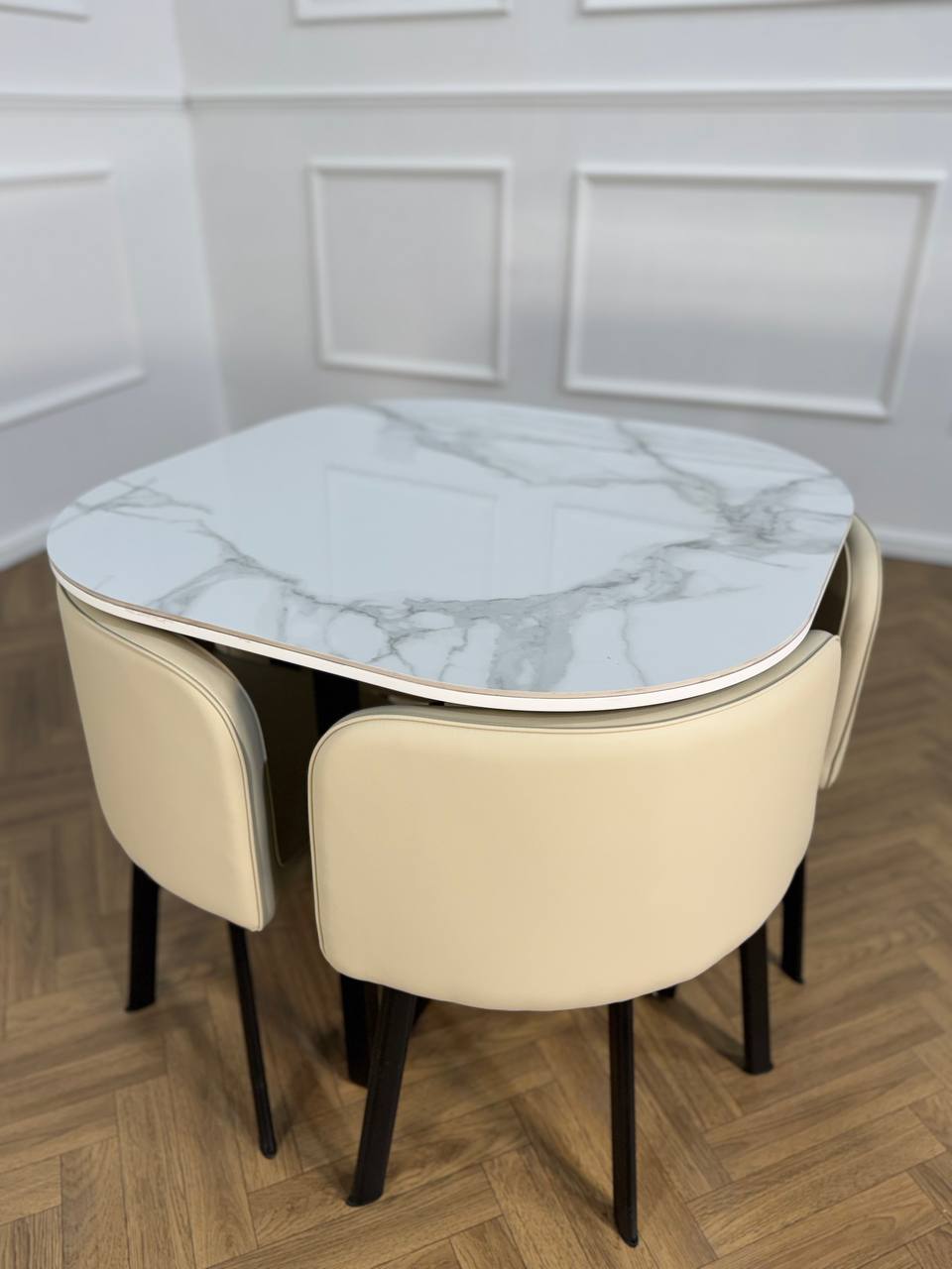 Oliver Nesting Dining Table set Square 3