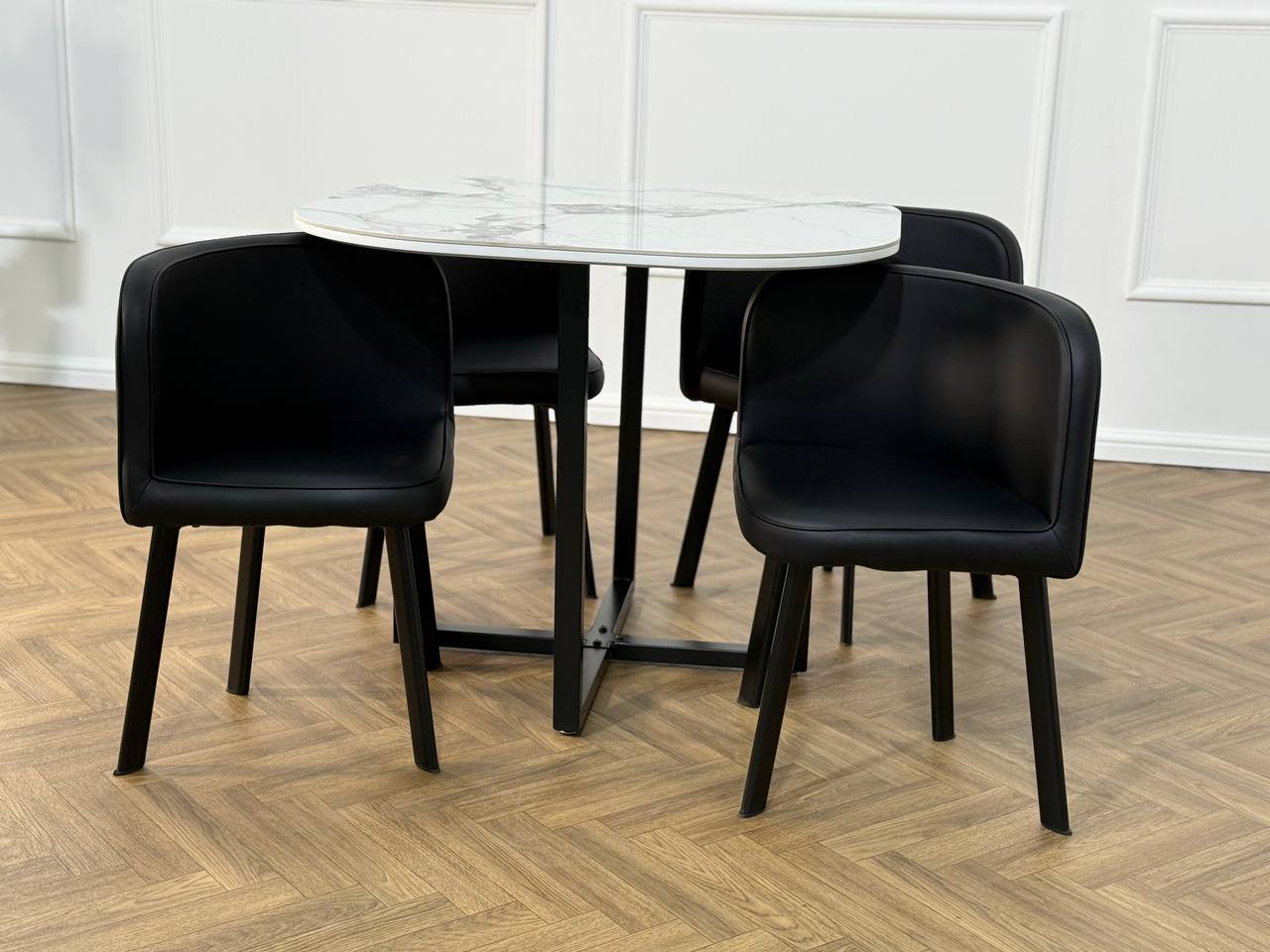Oliver Nesting Dining Table set Square 1