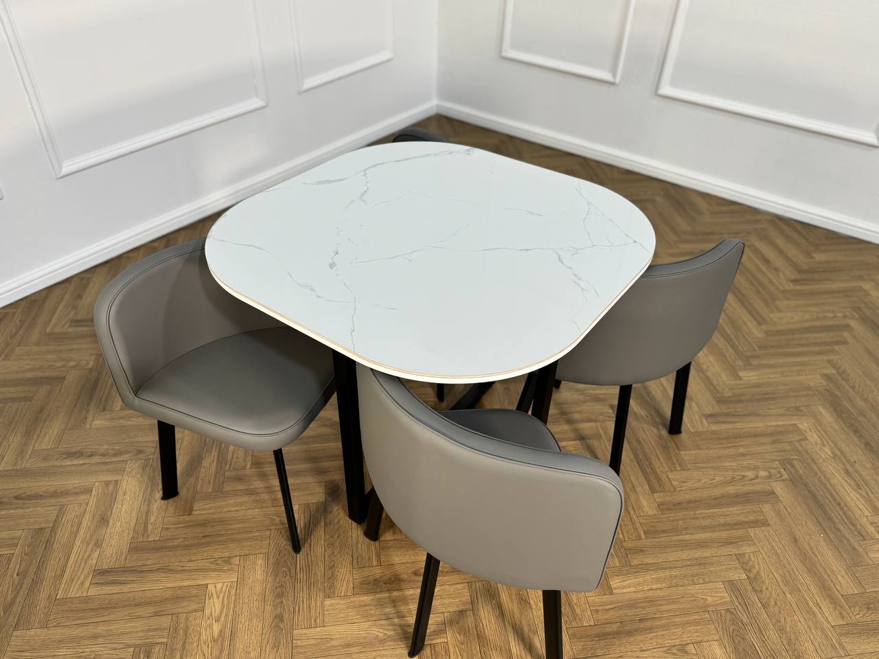 Oliver Nesting Dining Table set Square 2