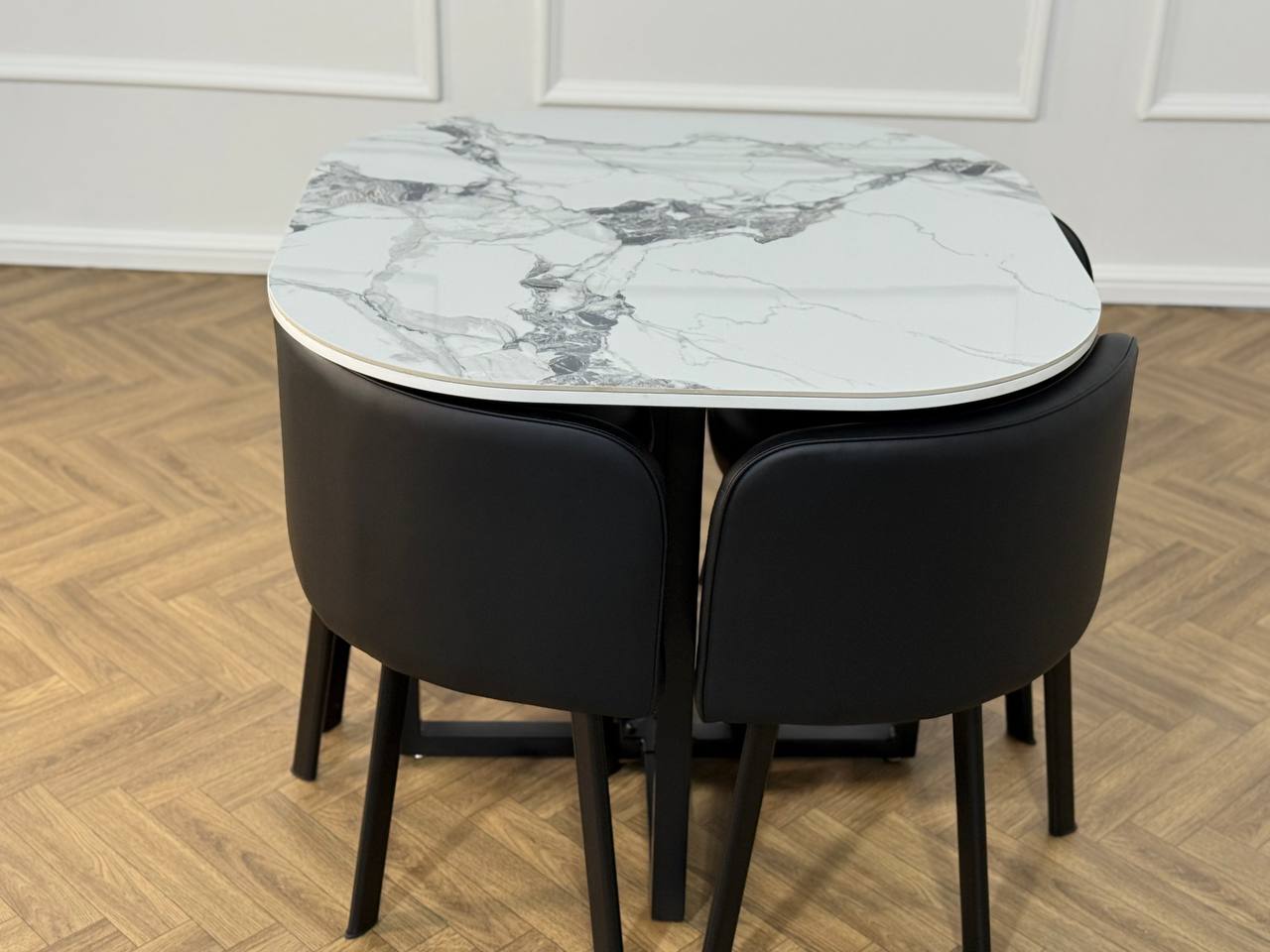 Oliver Nesting Dining Table set Square 1