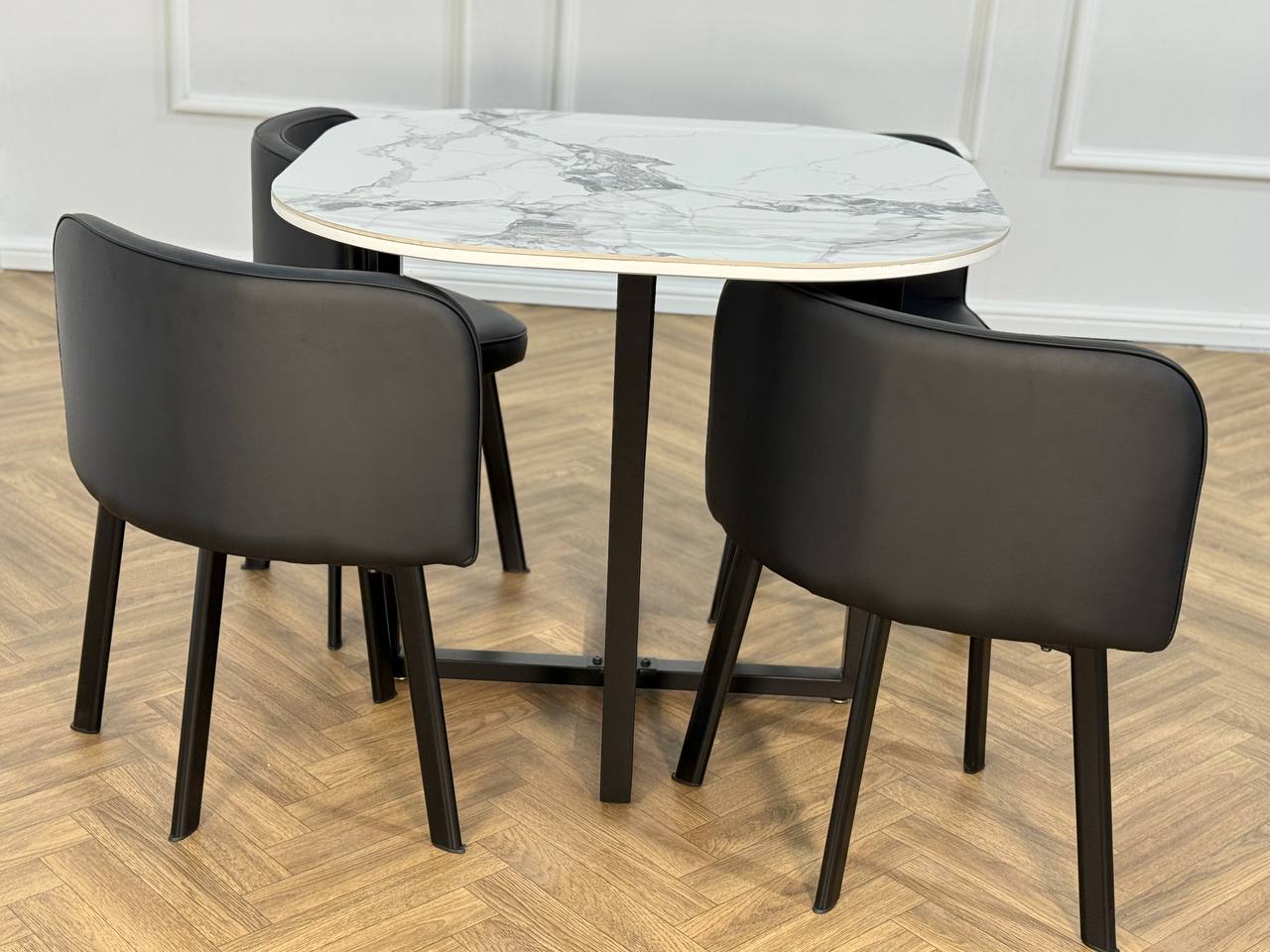 Oliver Nesting Dining Table set Square 1