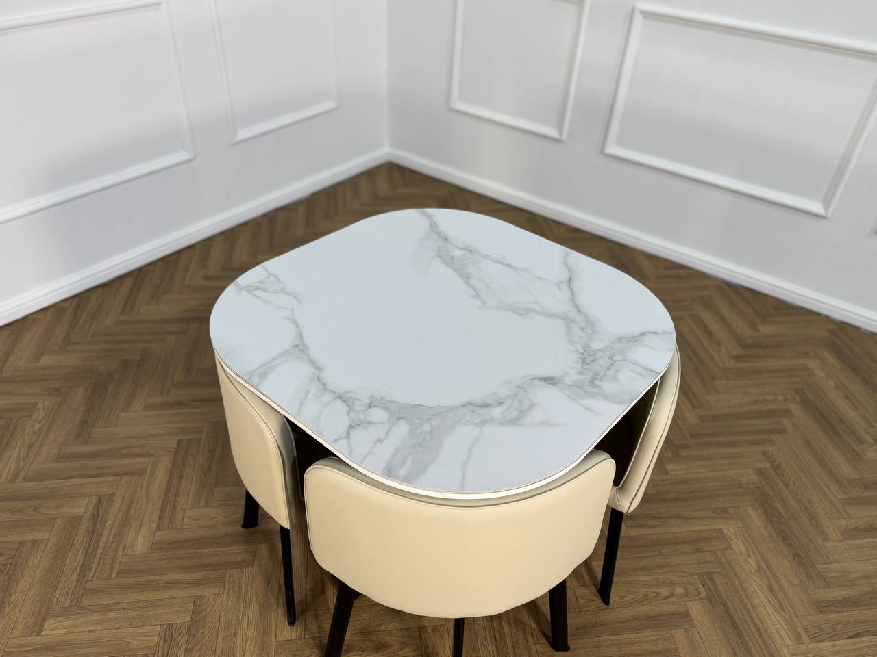 Oliver Nesting Dining Table set Square 3