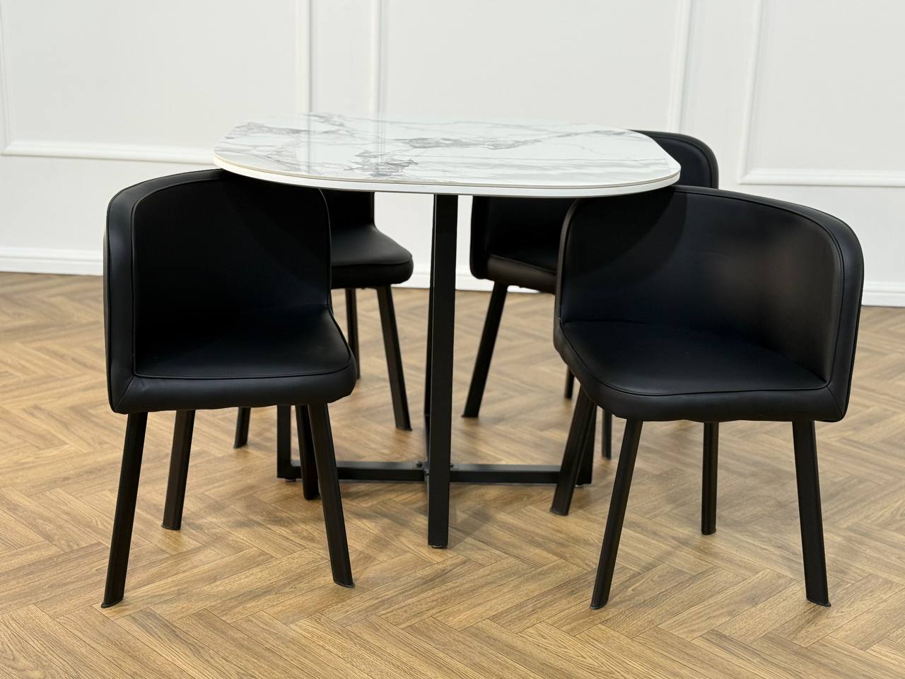 Oliver Nesting Dining Table set Square 1