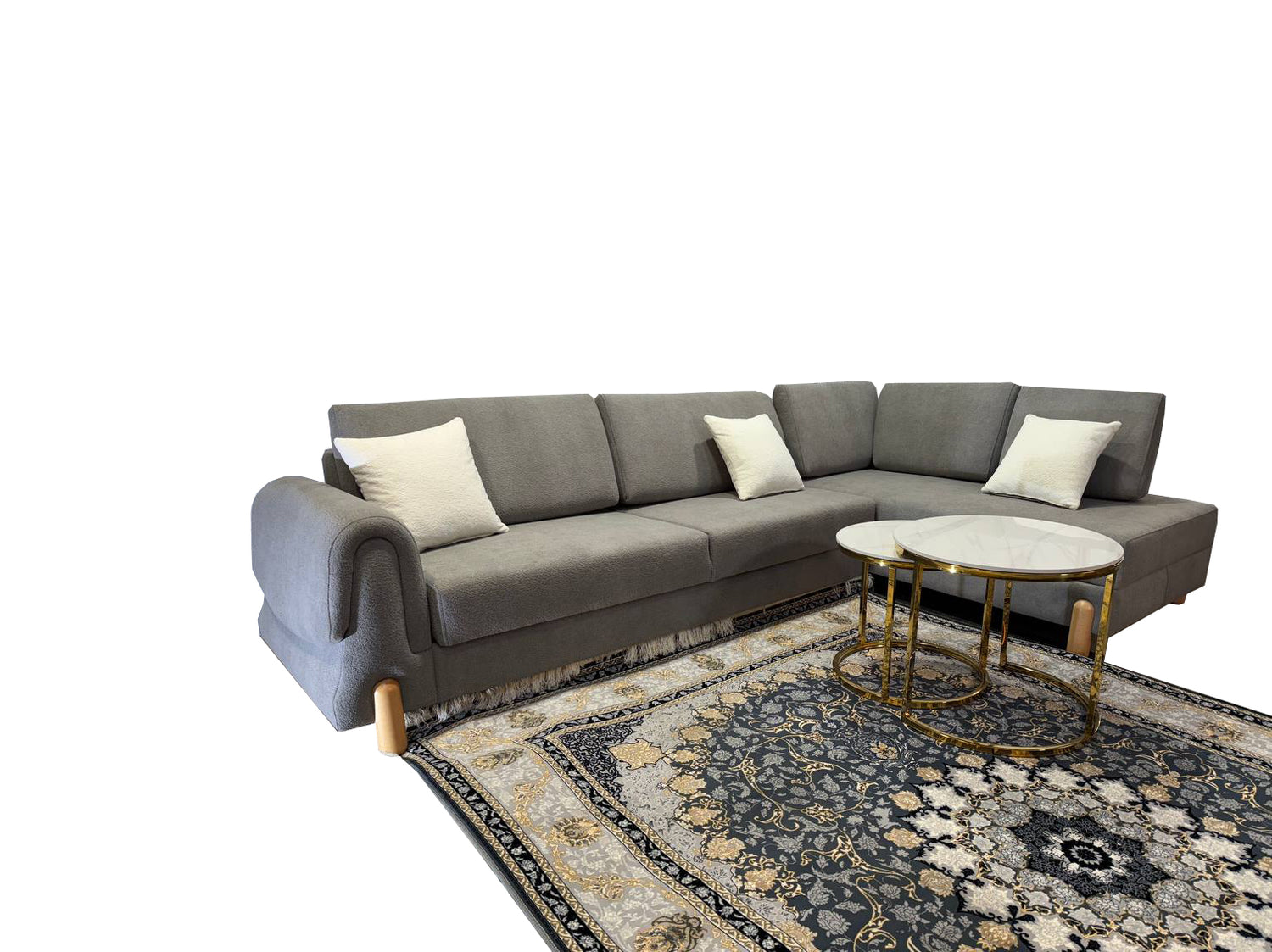 Lavender Corner Sofa bed storage