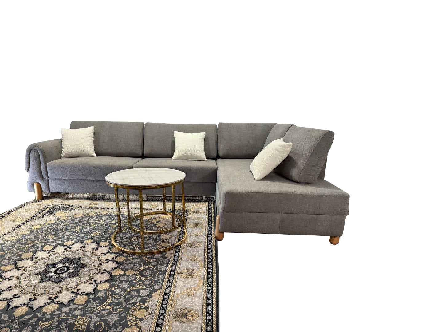 Lavender Corner Sofa bed storage