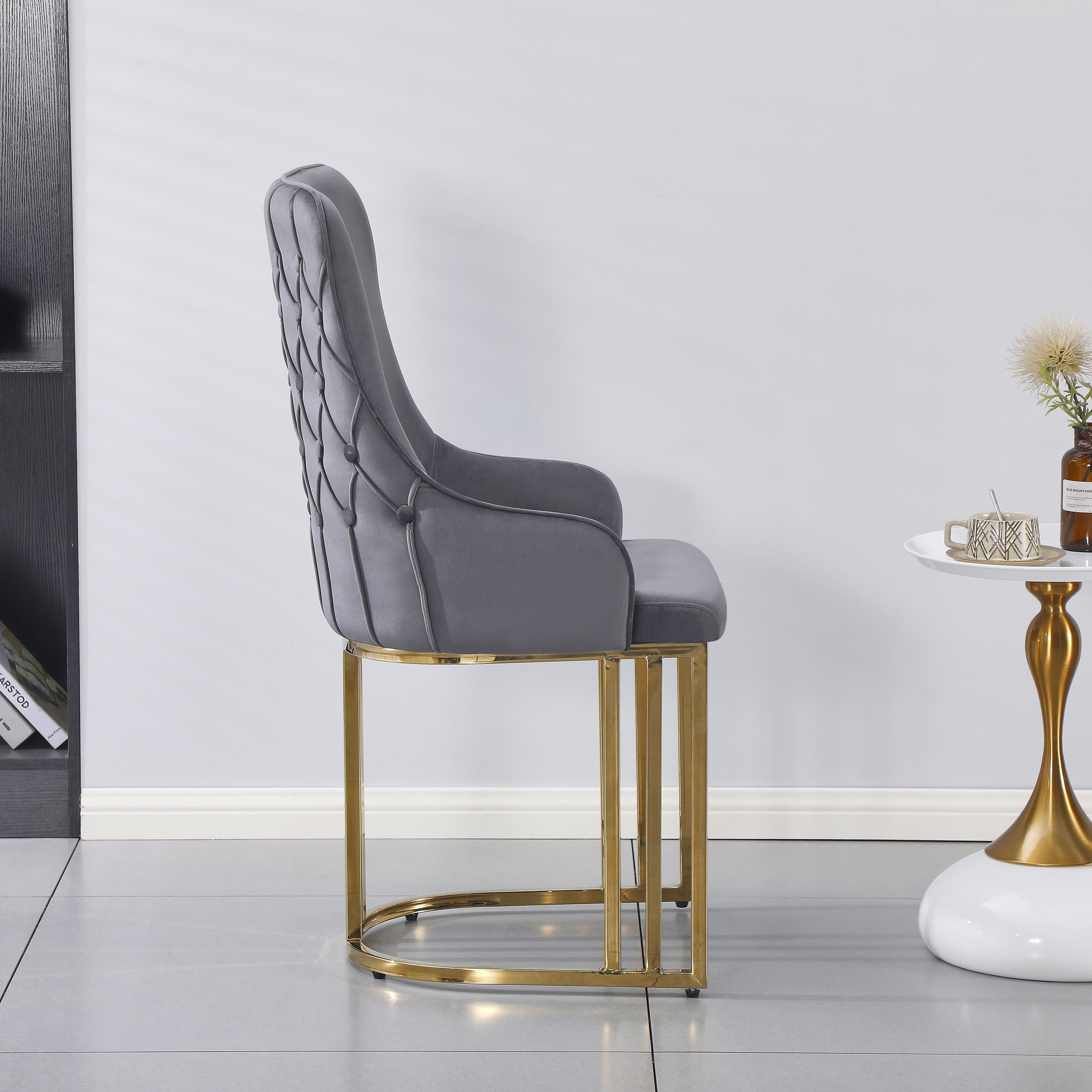 Bentley Dining Chair - Gold Base