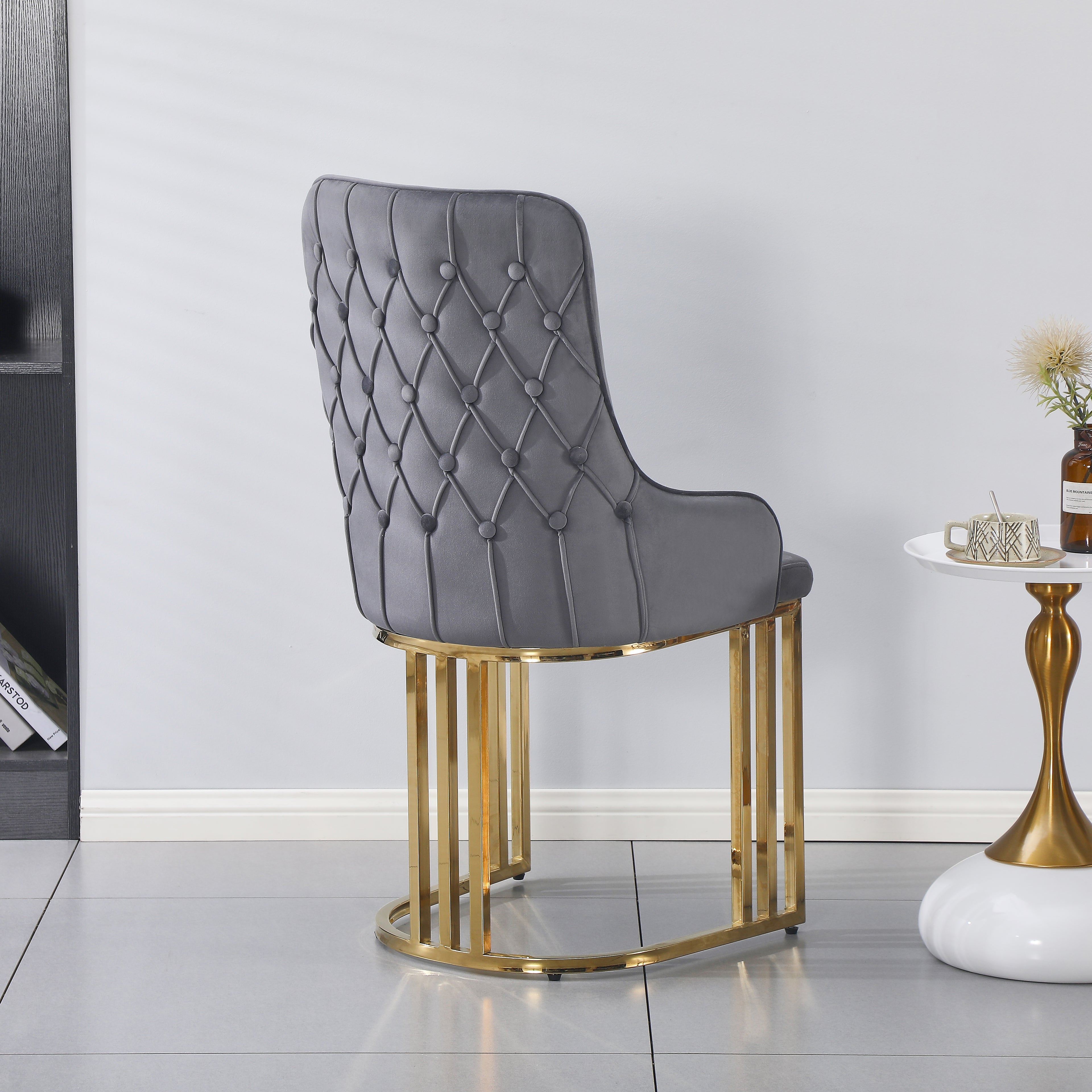 Bentley Dining Chair - Gold Base