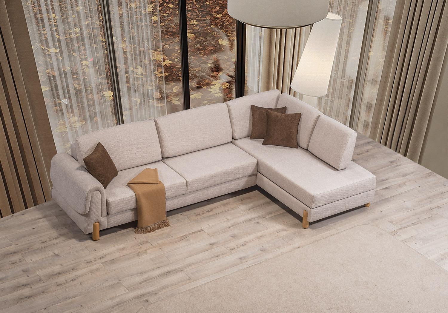 Lavender Corner Sofa bed storage