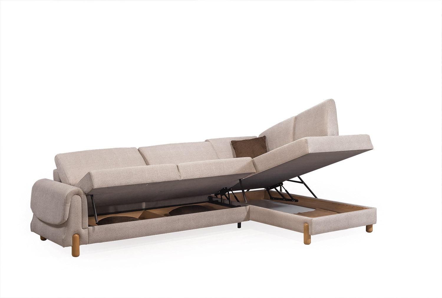 Lavender Corner Sofa bed storage