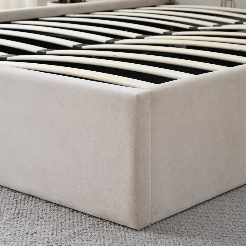 Q&P Furniture Crown Bed with Storage,
Crown bed with storage solutions,
Luxury bed with built-in storage,
Space-saving storage bed,
Elegant storage bed for modern bedrooms