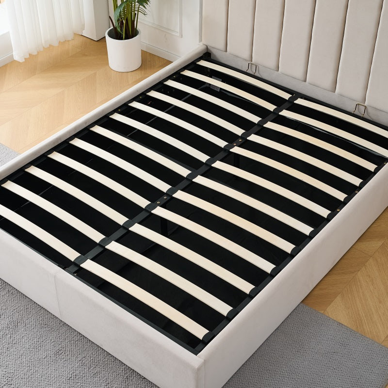 Q&P Furniture Crown Bed with Storage,
Crown bed with storage solutions,
Luxury bed with built-in storage,
Space-saving storage bed,
Elegant storage bed for modern bedrooms