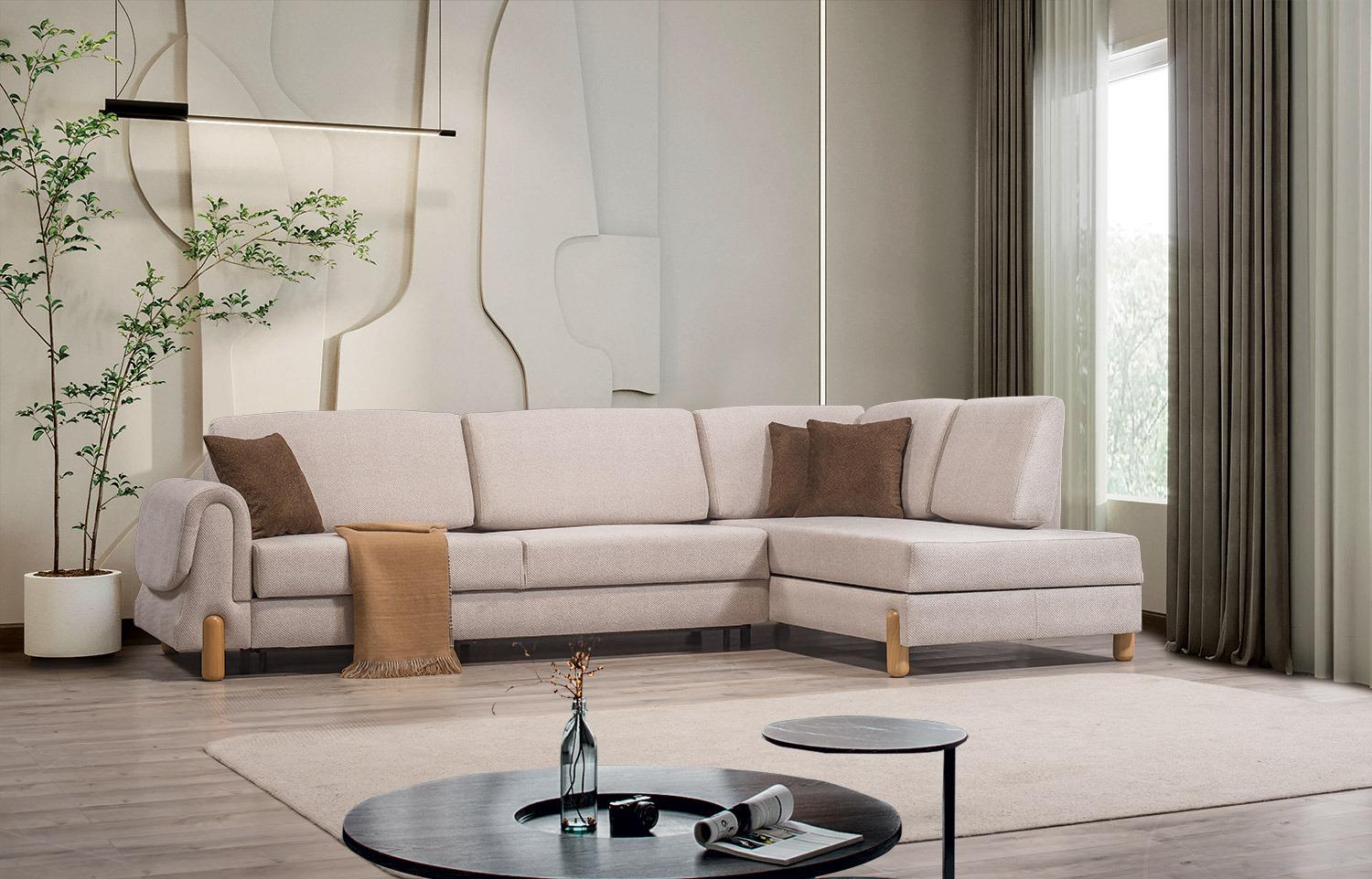 Lavender Corner Sofa bed storage