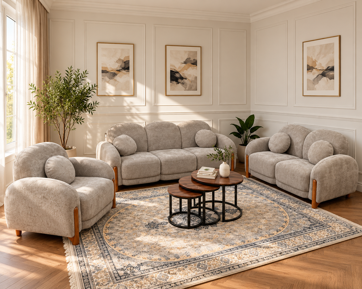 Daffodil Sofa Set – Modern 3+2+1 Living Room Sofa Collection