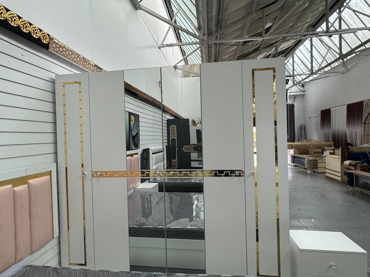 Upgrade your bedroom with the luxurious Q&P Furniture Dubai Bedroom Set. Elegant design, ample storage, and premium comfort make it a perfect choice for modern living.