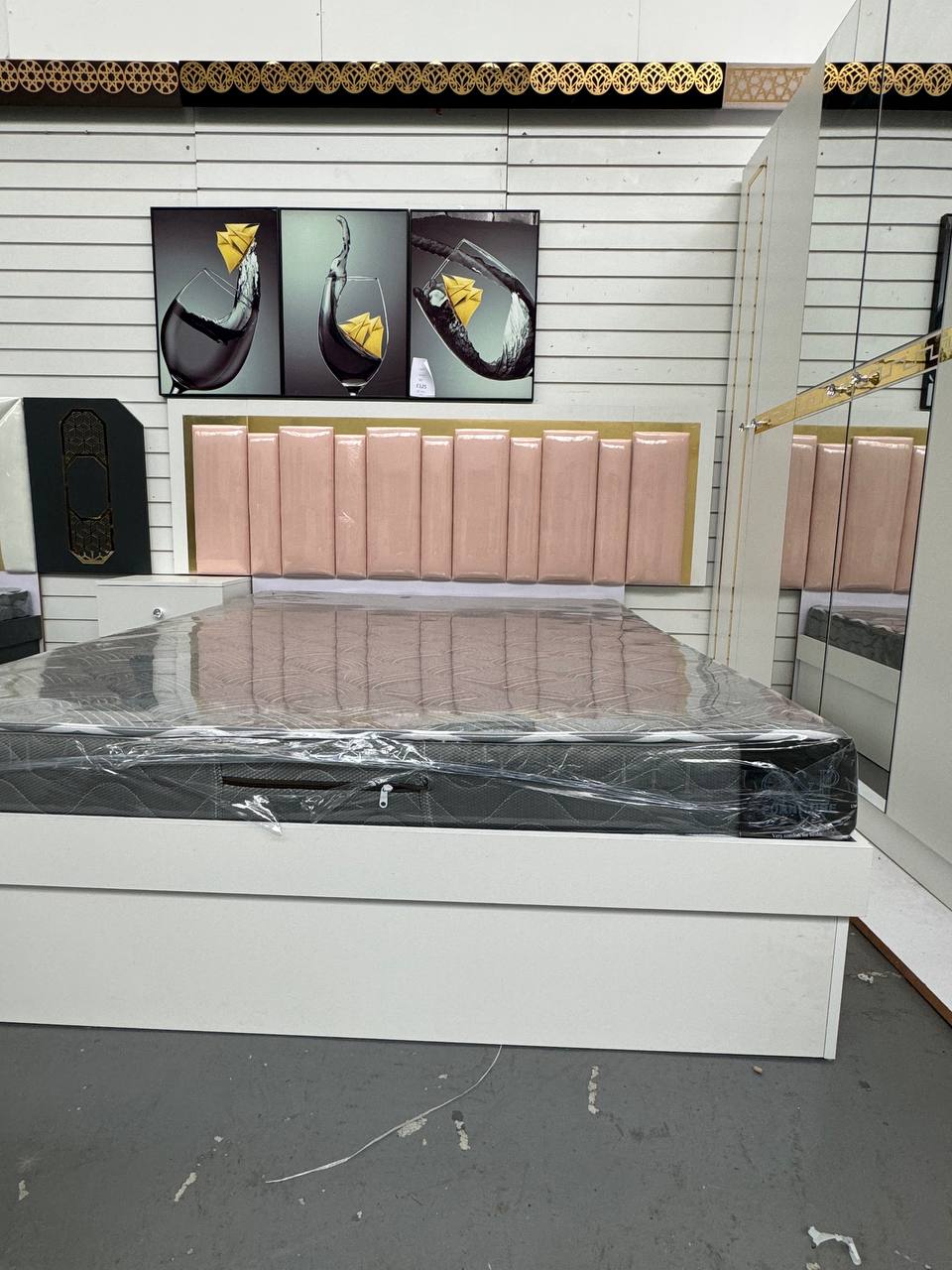 Upgrade your bedroom with the luxurious Q&P Furniture Dubai Bedroom Set. Elegant design, ample storage, and premium comfort make it a perfect choice for modern living.