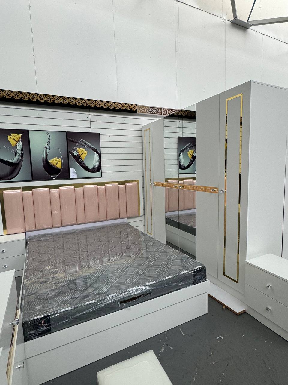 Upgrade your bedroom with the luxurious Q&P Furniture Dubai Bedroom Set. Elegant design, ample storage, and premium comfort make it a perfect choice for modern living.