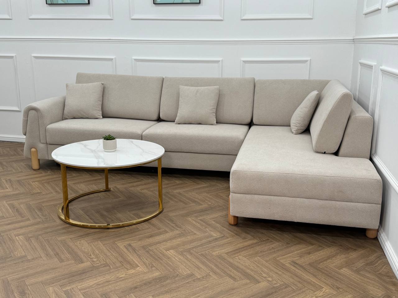 Lavender Corner Sofa bed storage