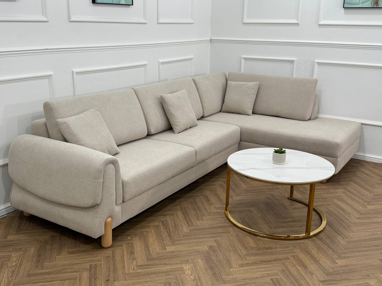 Lavender Corner Sofa bed storage