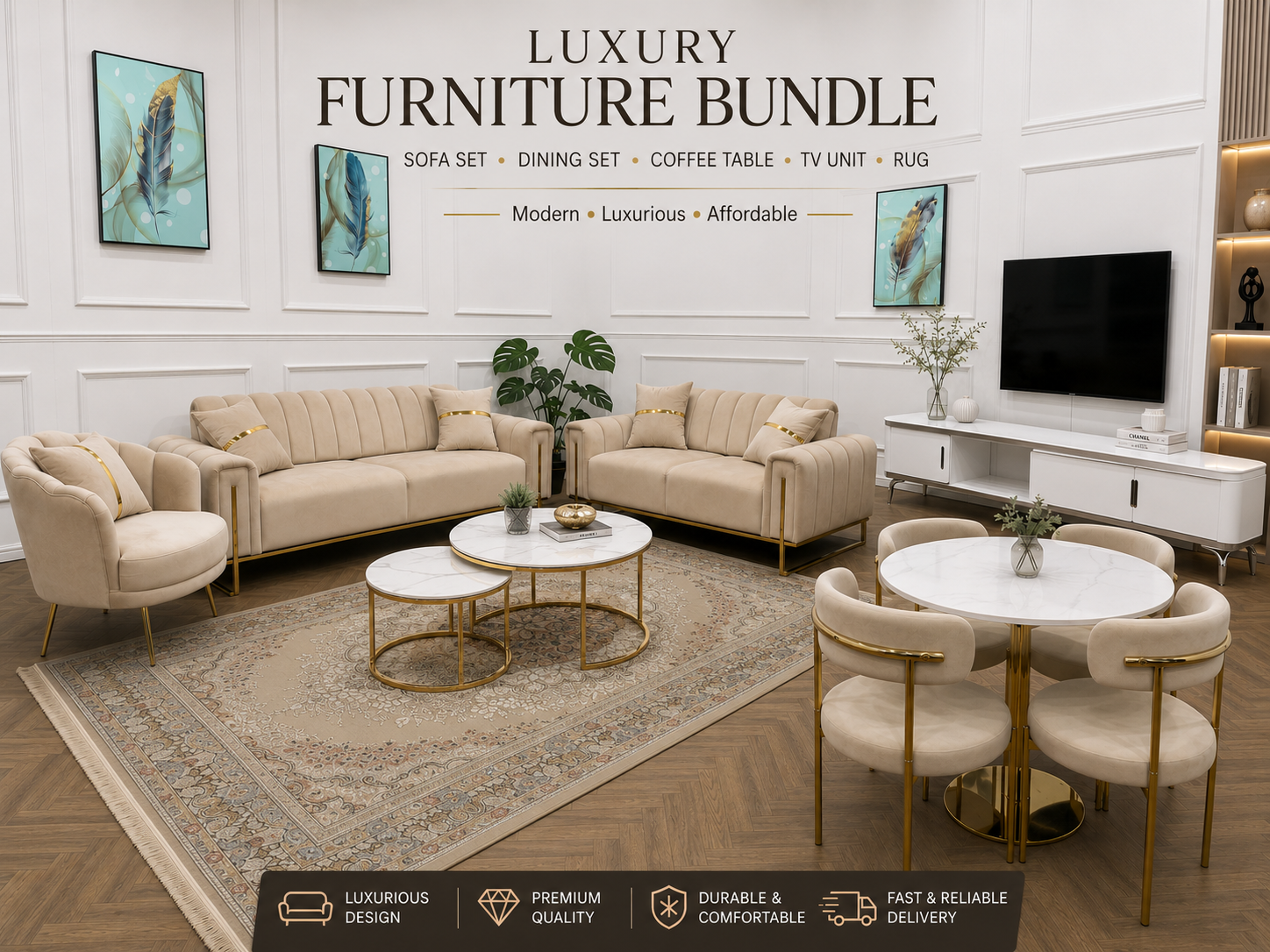 Gold London Luxury Living Collection