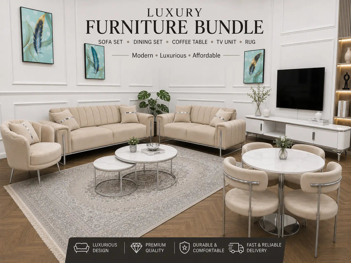 Gold London Luxury Living Collection Q&P Furniture