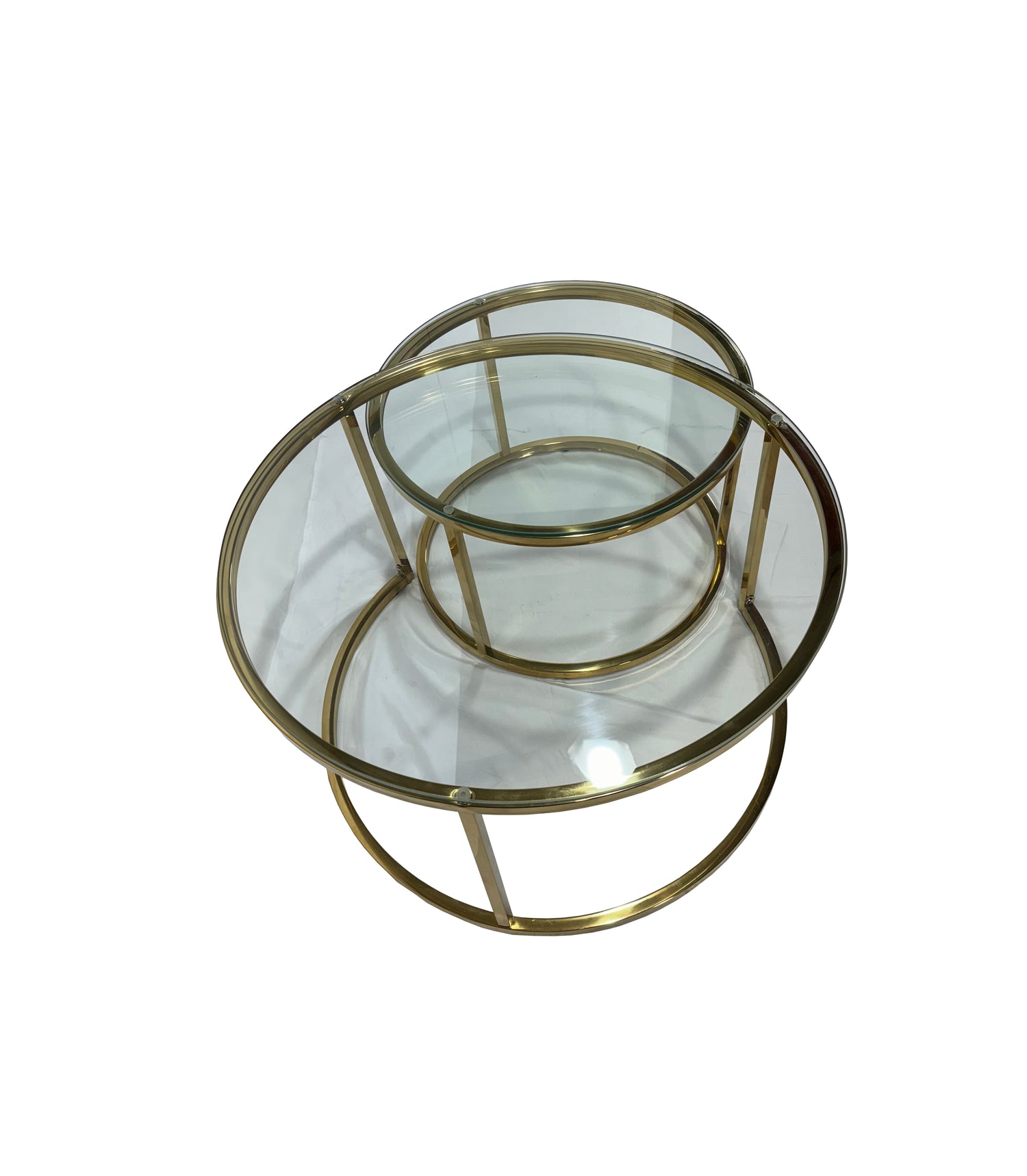 Nova coffe table - GOLD -Glass