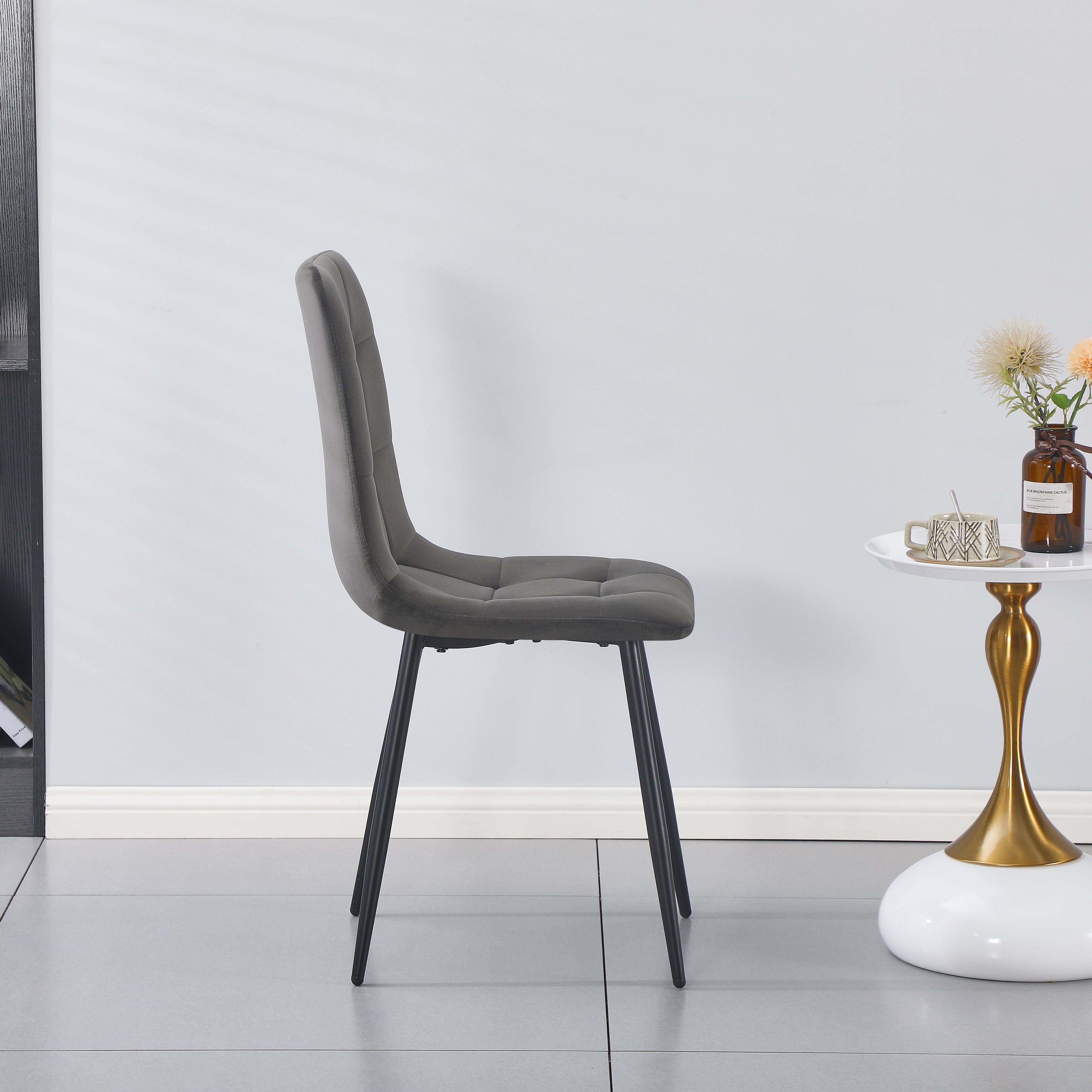 LUNA DINING CHAIR-DARK GREY