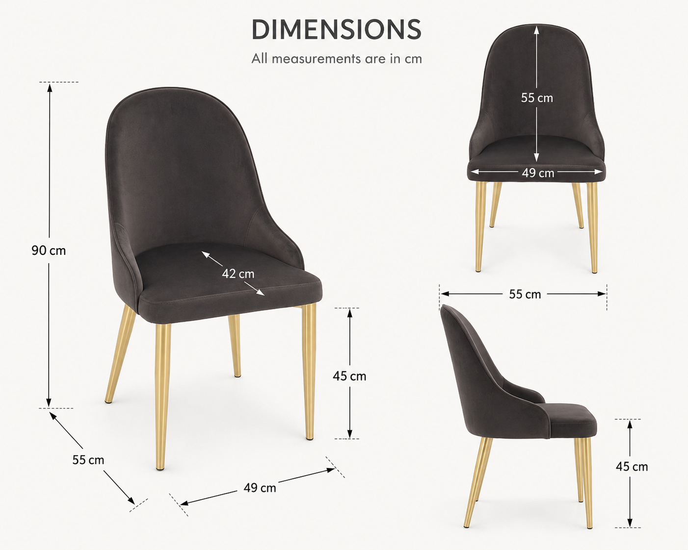 CLARA DINING TABLE SET - GOLD