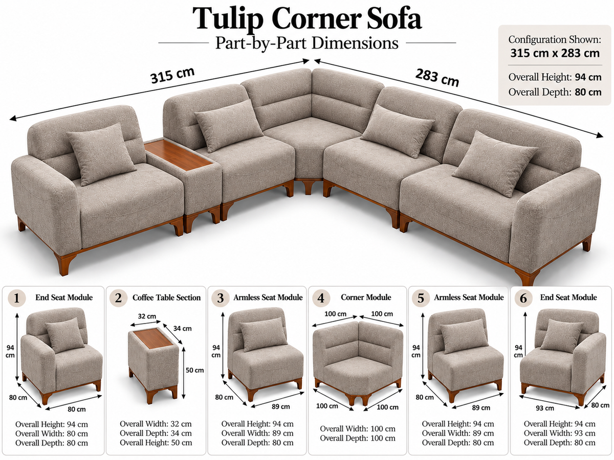 Tulip Corner Sofa