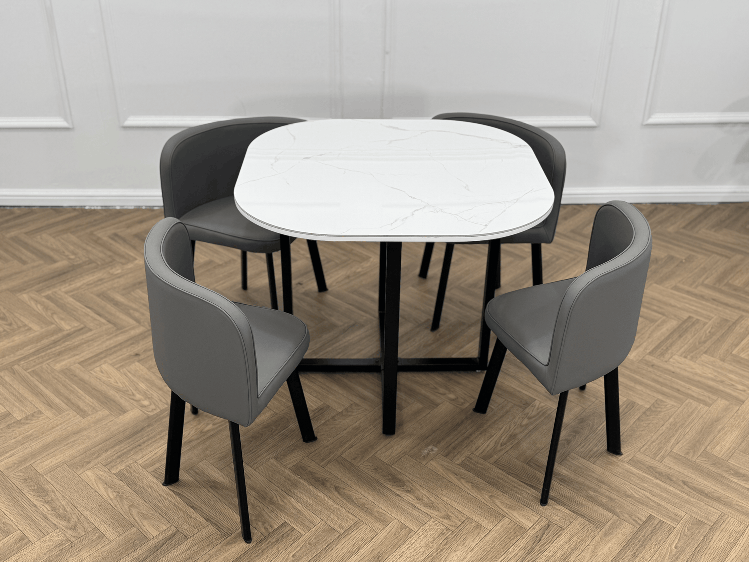 Oliver Nesting Dining Table set Square 2