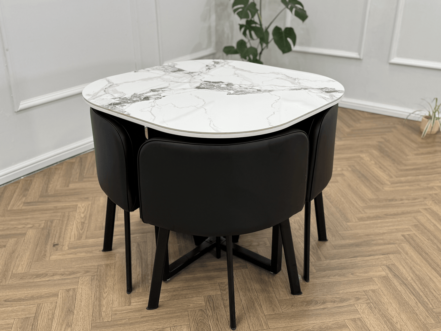 Oliver Nesting Dining Table set Square 1