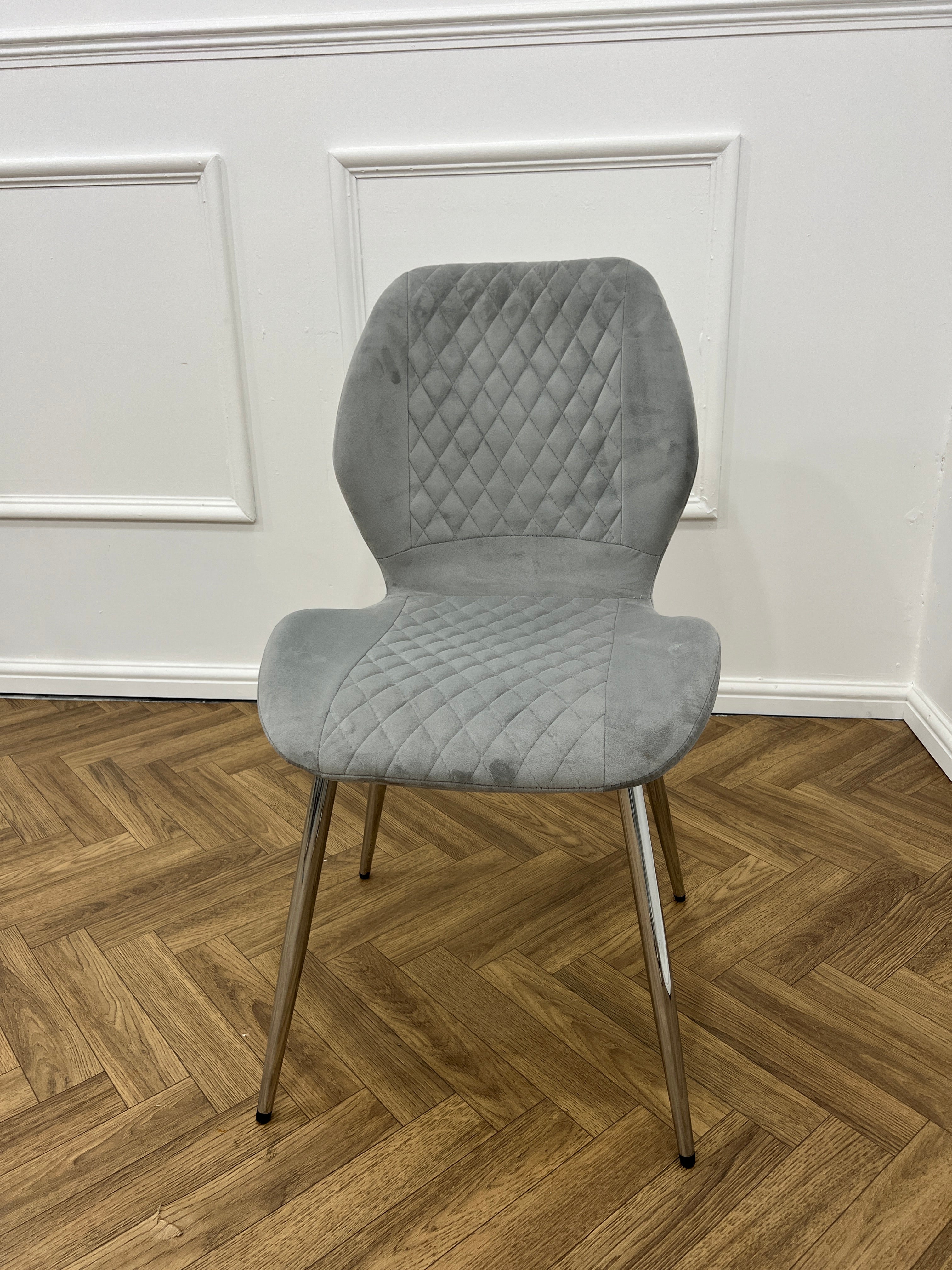 FLORANCE DINING CHAIR-LIGHT GREY