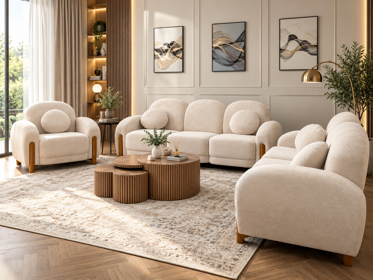 Daffodil Sofa Set – Modern 3+2+1 Living Room Sofa Collection