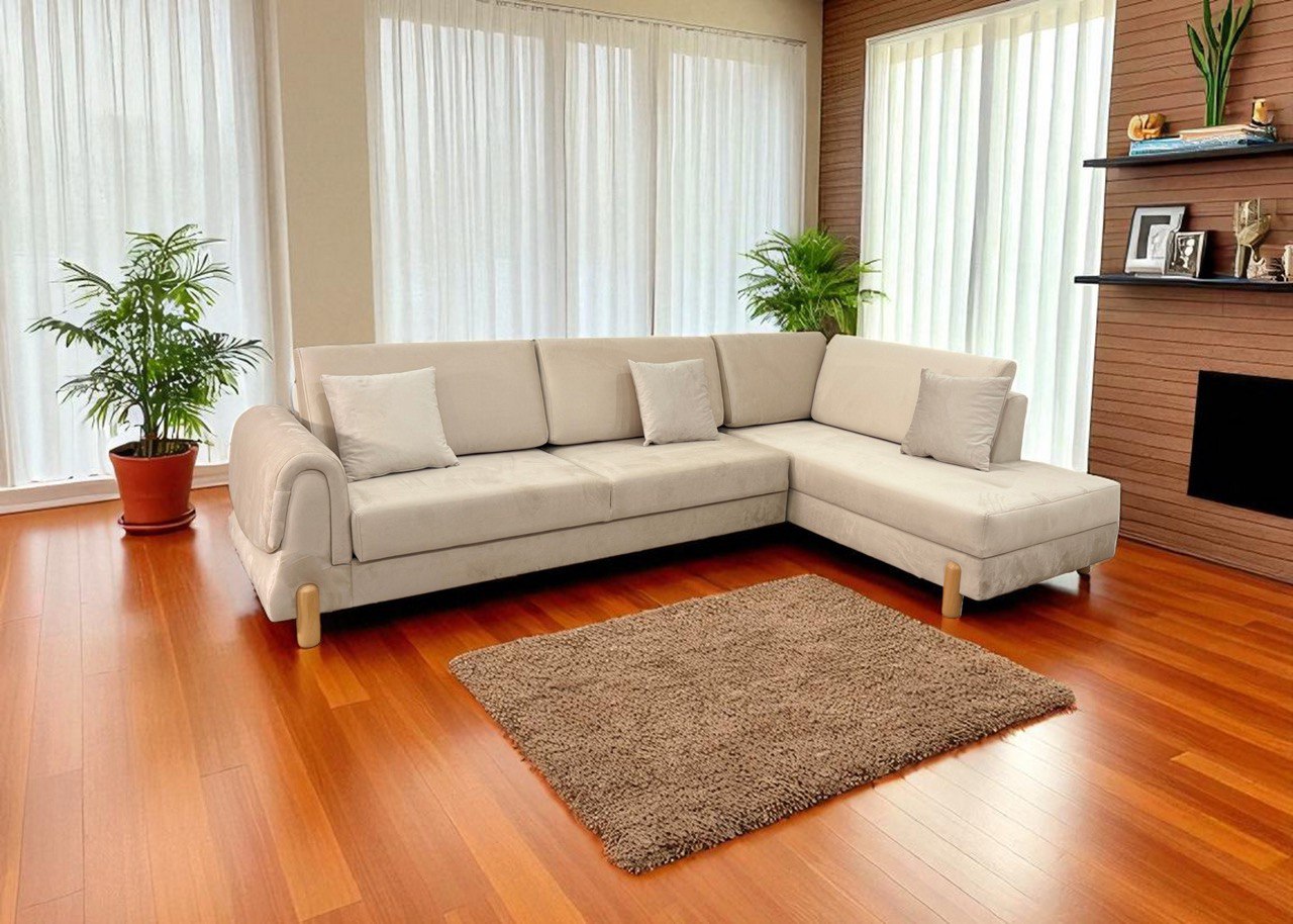 Lavender Corner Sofa bed storage