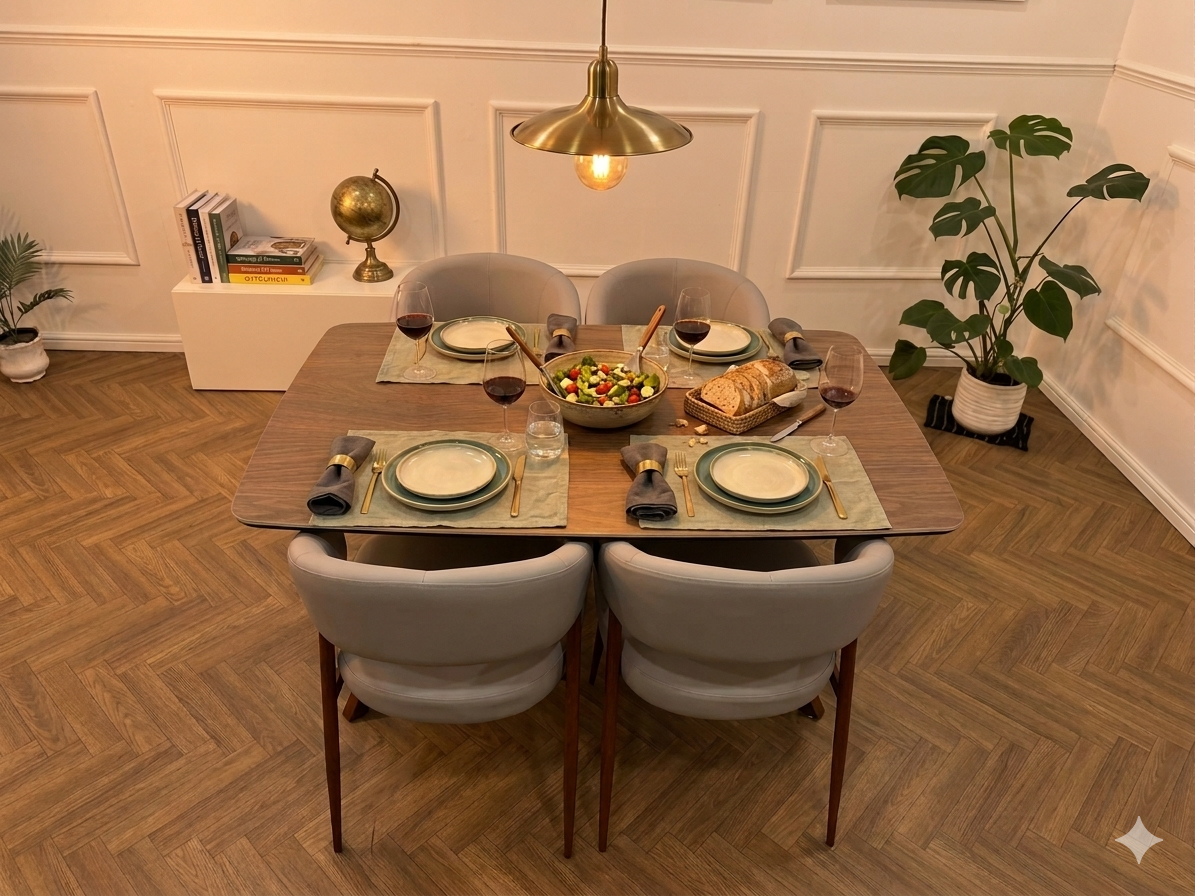 Zino Dining Set-Light Grey