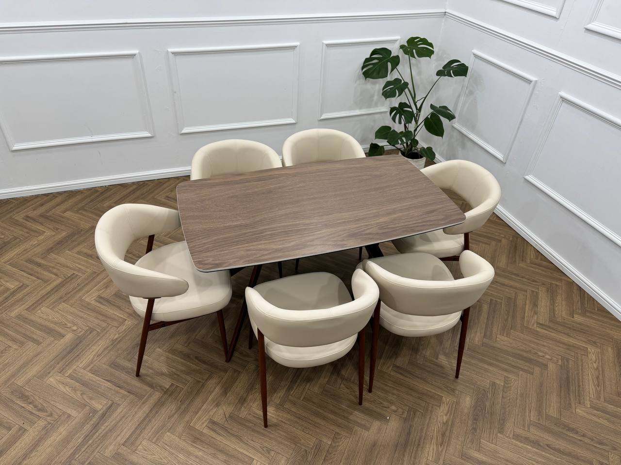 Zeno Dining Set-Beige