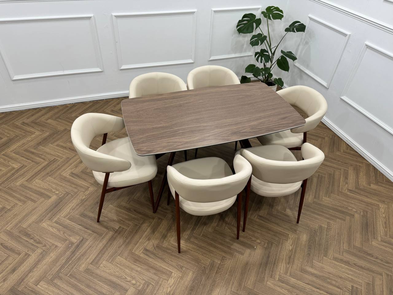 Zeno Dining Set-Beige