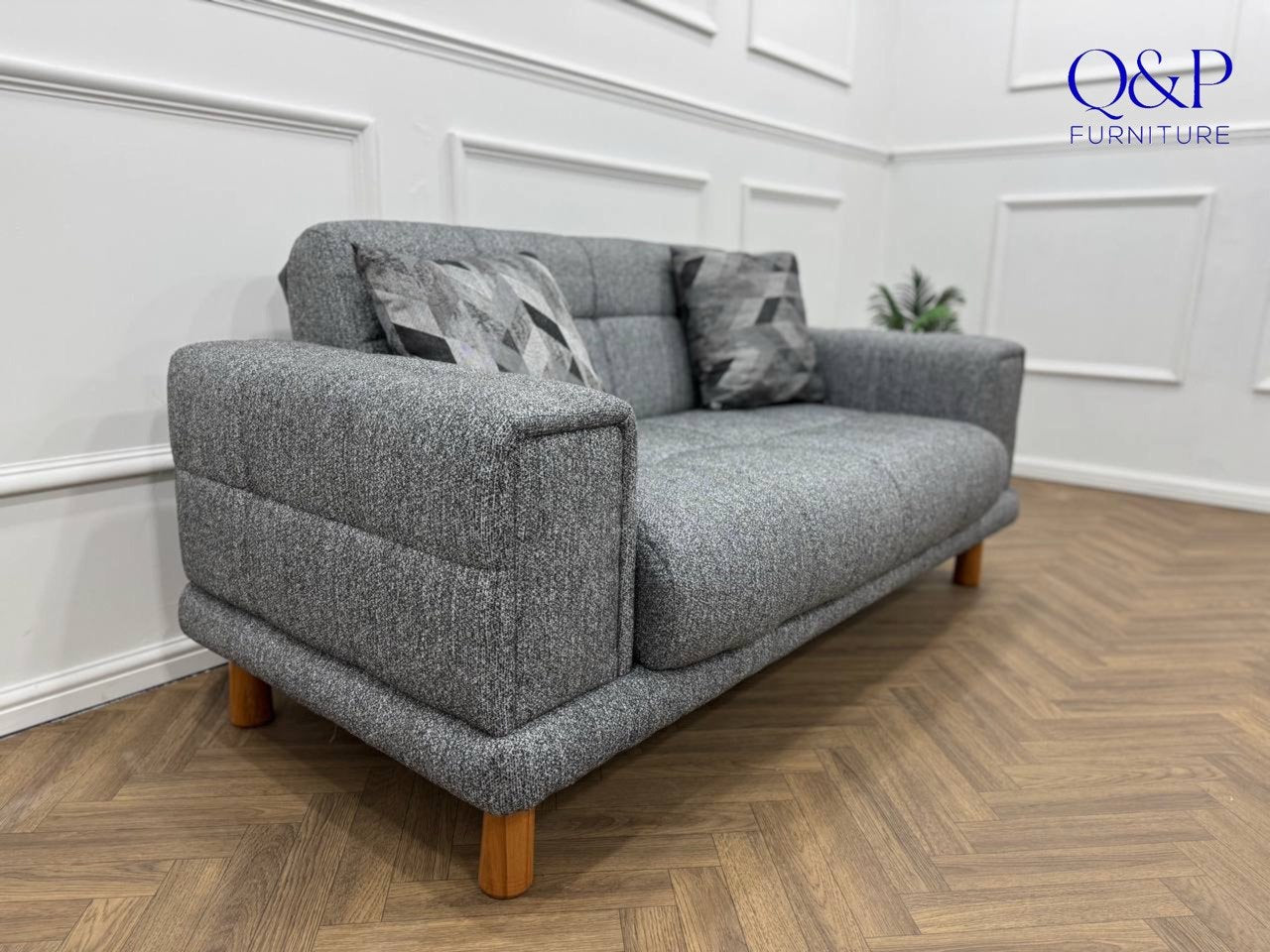 FLORA SOFA SET-VELVET/COTTON