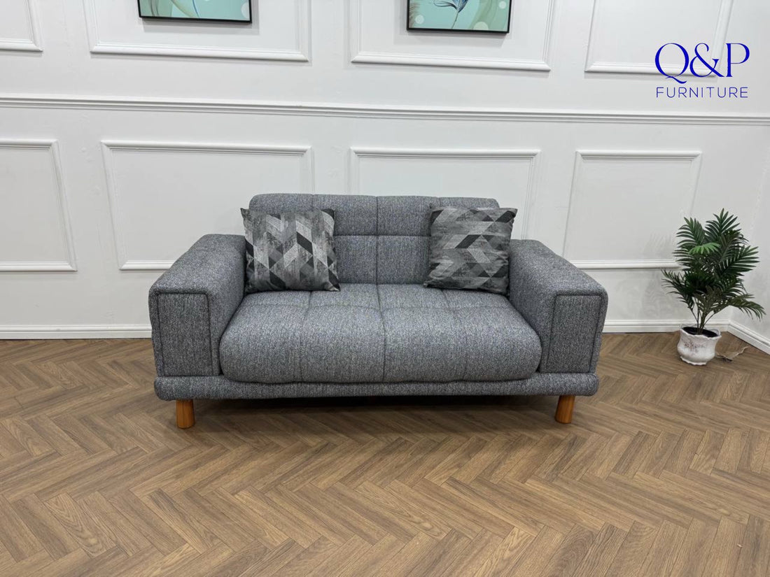 FLORA SOFA SET-VELVET/COTTON