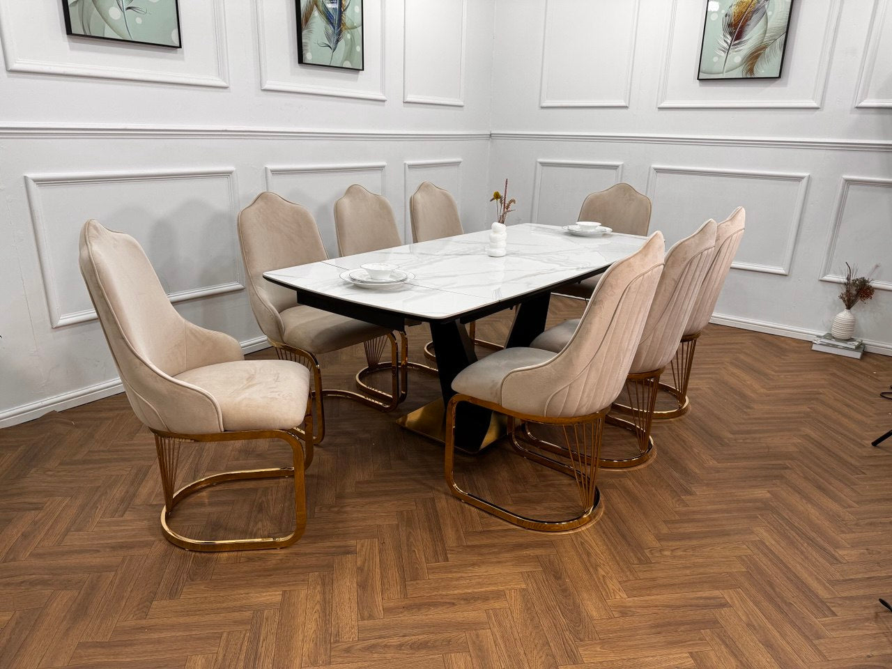 Lumia Extendable Dining Table Set