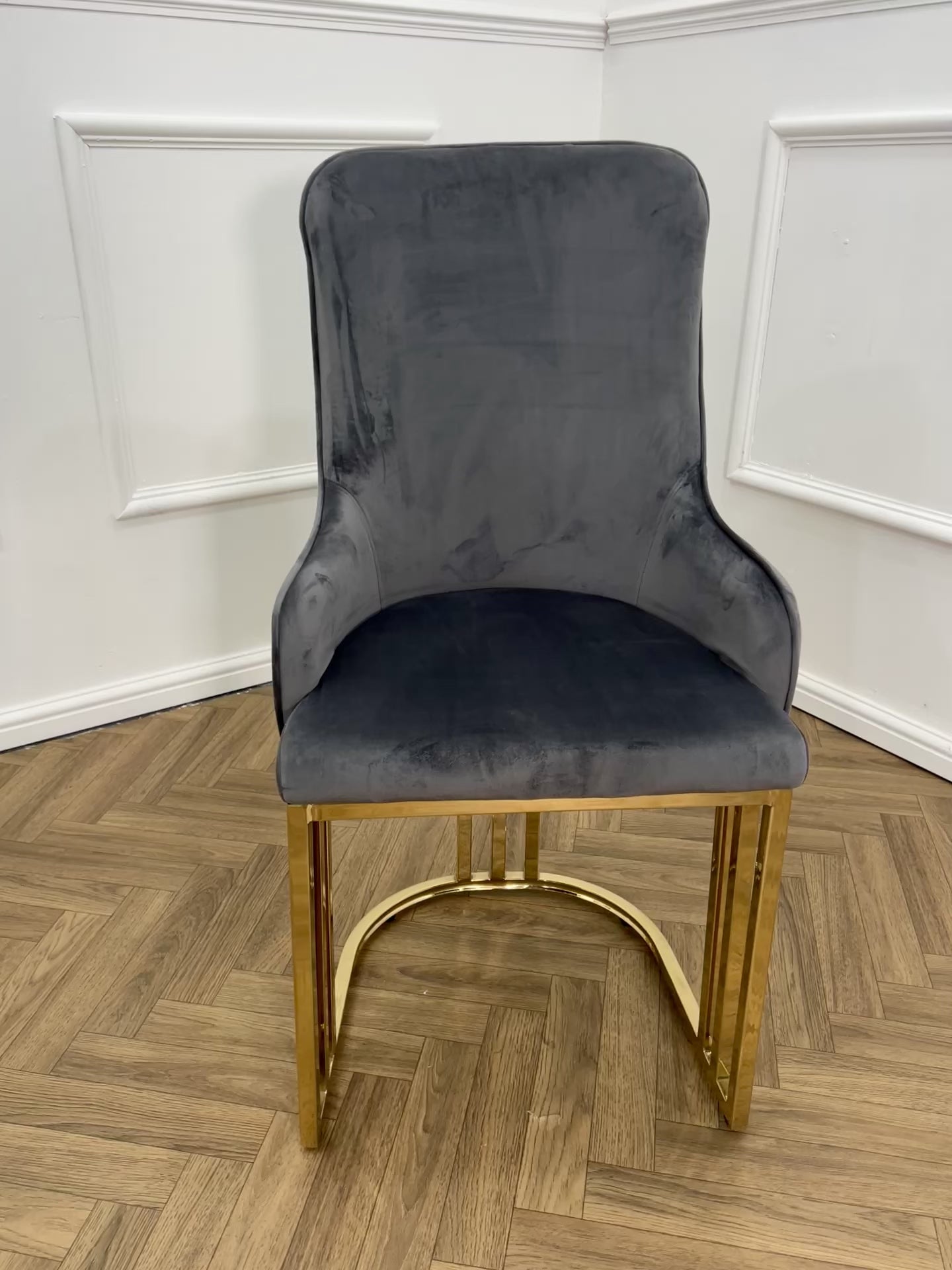 Bentley Dining Chair - Gold Base