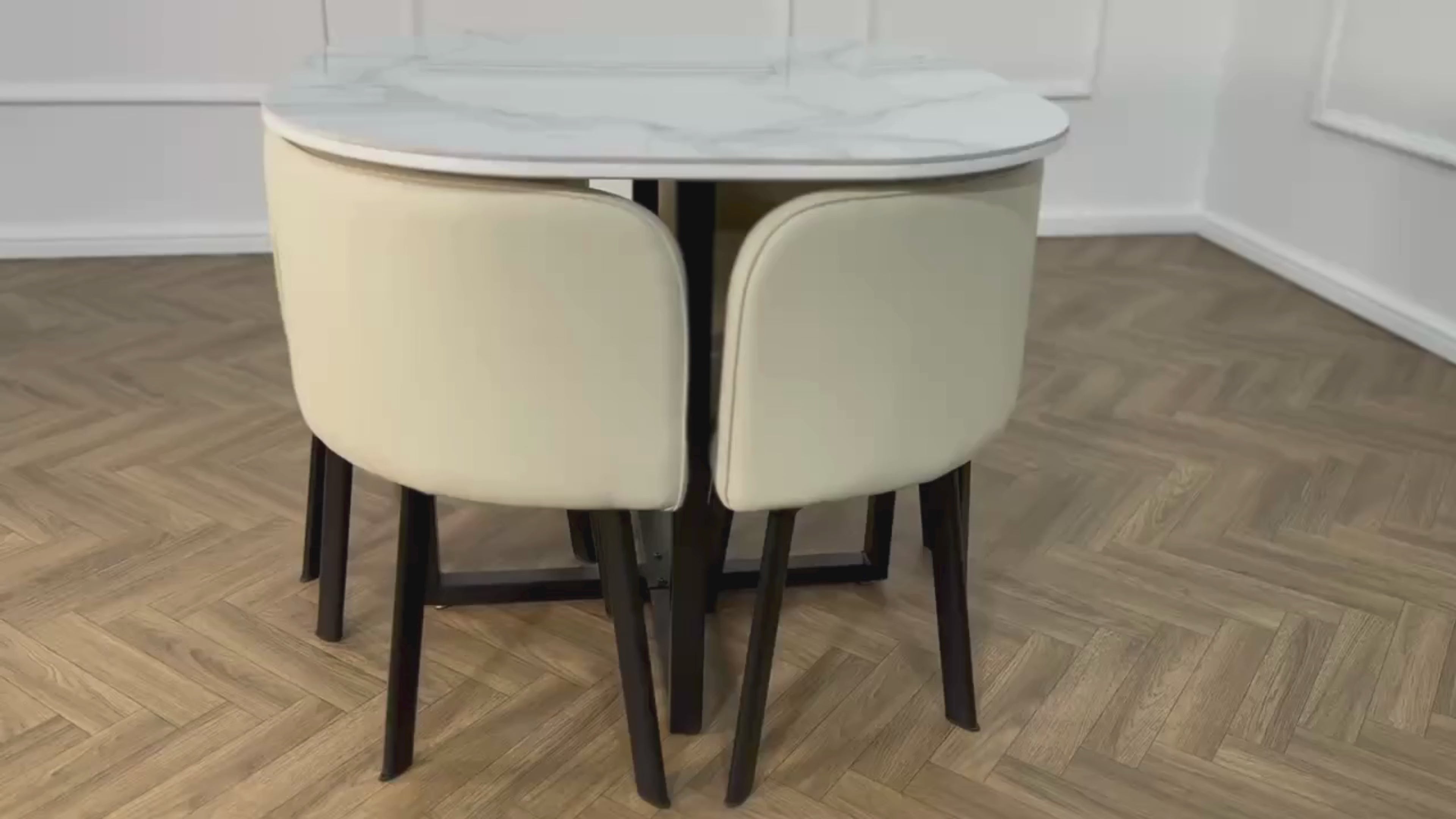 Oliver Nesting Dining Table set Square 3