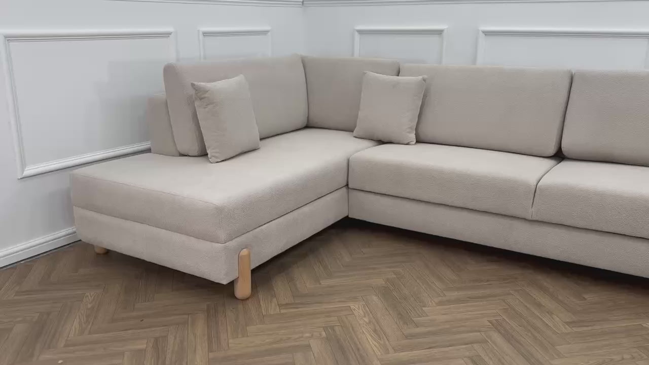 Lavender Corner Sofa bed storage