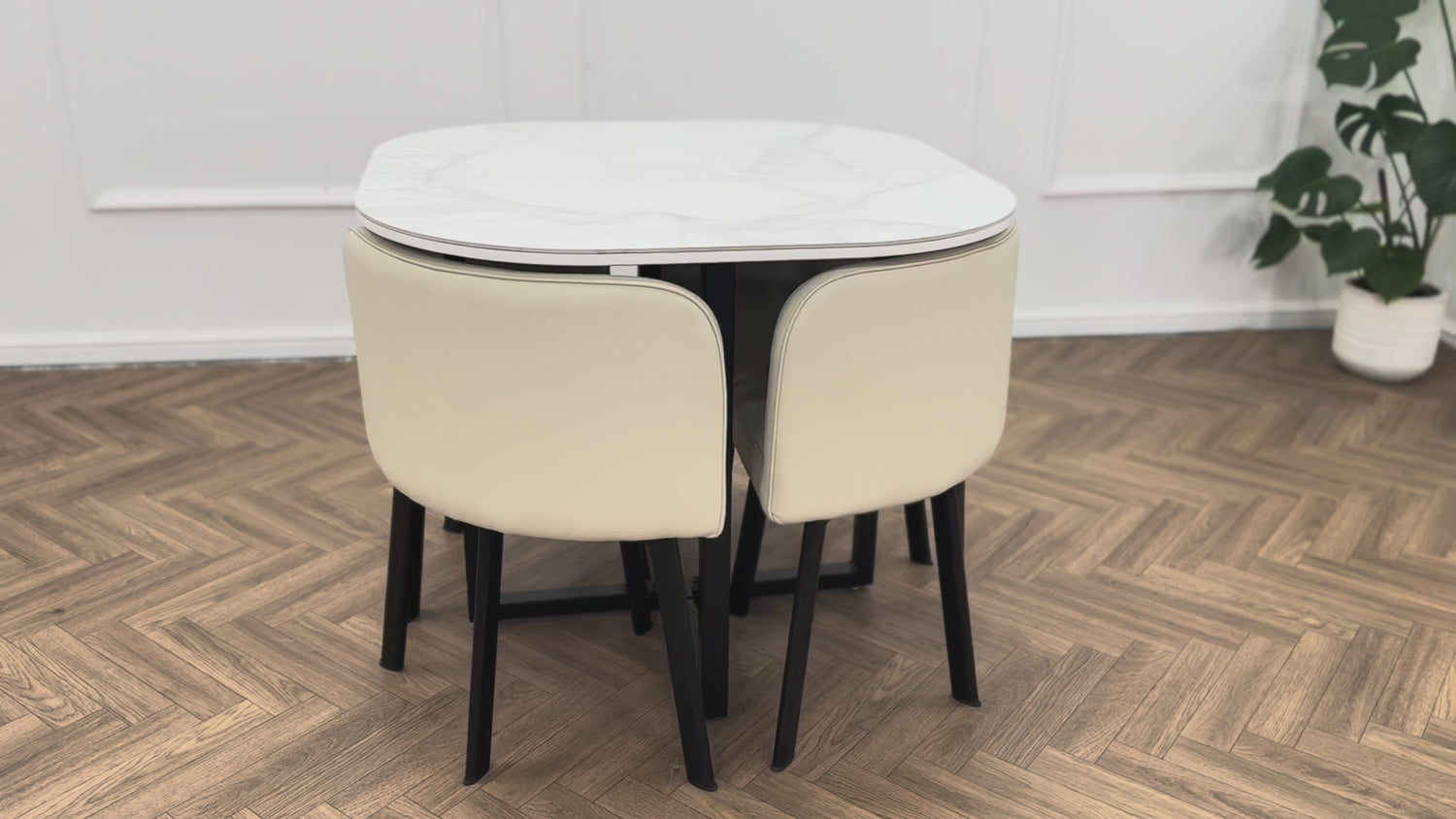 Oliver Nesting Dining Table set Square 3